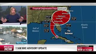 New Watches Warnings Issued As Florida Braces For Tropical Storm [upl. by Eimma]