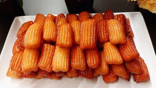 Greek Syrupy Churros Tulumba Recipe 🍯 Crispy amp Sweet Delight [upl. by Ingunna983]