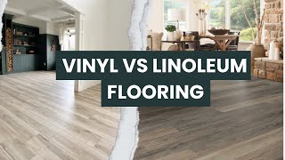 Vinyl vs linoleum Flooring  Comparing Vinyl and Linoleum Flooring Pros and Cons [upl. by Eelyram]