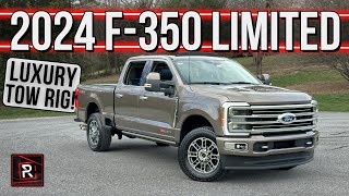 The 2024 Ford F350 Powerstroke Limited Is The Ultimate Luxury Tow Rig To Haul Big Toys [upl. by Christabella478]