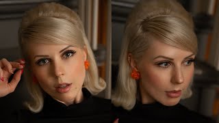 Iconic 1960s Hairstyle 60s Hair Tutorial Bubble Flip [upl. by Odeen]