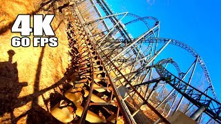 Thunderation Roller Coaster Front Seat 4K60 POV Silver Dollar City Branson Missouri [upl. by Allerus]