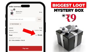 Mystery Box at ₹9 with Free Shipping 😍  Free sample products today  Free shopping loot today [upl. by Vahe]