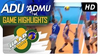 UAAP 80 WV AdU vs ADMU  Game Highlights  February 21 2018 [upl. by Petulah]