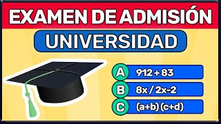 EXAMEN DE ADMISIÓN PARA LA UNIVERSIDAD 2024✅ MATEMÁTICAS EXAMEN UNIVERSIDAD [upl. by Atlanta69]