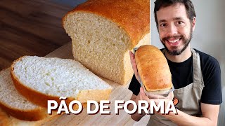 PÃO DE FORMA CASEIRO  Receita do Amo Pão Caseiro [upl. by Ecikram274]