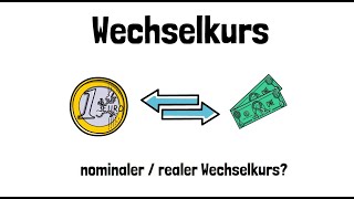 Der Wechselkurs  Nominaler und Realer Wechselkurs  Devisenmarkt  einfach erklärt [upl. by Kikelia]