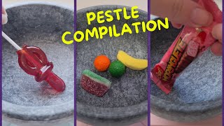 Crushing Sweets with a Mortar and Pestle  A Satisfying Compilation [upl. by Nimzaj]