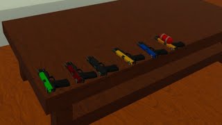 OUTDATED Opposer VR  All Secret Pistols in Happy Home [upl. by Ahsirek290]