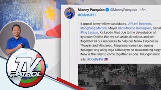 Halalan 2022 bets nagkaisa para tumulong sa Odette victims  TV Patrol [upl. by Llet]