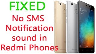 How I fixed No MessageSMS Notification Sound problem in my Redmi Phone [upl. by Kcirdez294]