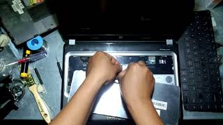 how to replace keyboard hp pavilion g4 cara ganti keyboard laptop hp pavilion g4 [upl. by Irod]