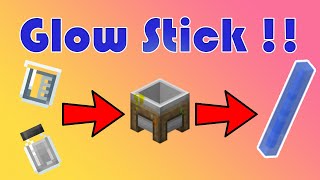 How to make Glow Sticks in Minecraft [upl. by Aicela]