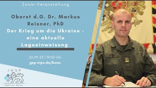 Oberst dG Dr Markus Reisner zur aktuellen Lage in der Ukraine [upl. by Jacquetta]