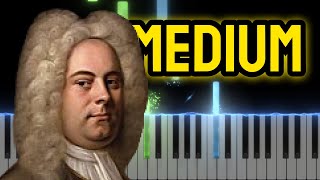 Haendel  Sarabande  PIANO TUTORIAL MEDIUM [upl. by Yelrah]