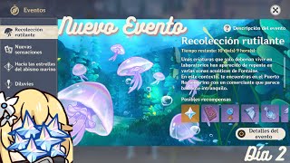 💌GUÍA💌Recolección Rutilante Día 2🌸Genshin Impact Evento🌸 [upl. by Ecurb]