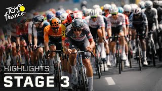 Tour de France 2024 Stage 3  EXTENDED HIGHLIGHTS  712024  Cycling on NBC Sports [upl. by Banebrudge]