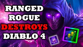 My INSANE Rogue Build In Diablo 4 Ranged Rogue Destroys The Game  Leveling To Endgame Guide [upl. by Cosetta]