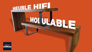 Meuble hifi modulable bois amp acier [upl. by Krispin344]