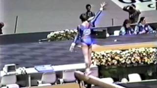 6th AA Dorte Thummler BB  1987 World Gymnastics Championships 9600 [upl. by Tempest120]