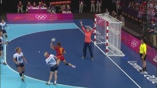 Womens Handball Preliminary Round  GBR v MNE  London 2012 Olympics [upl. by Neryt]