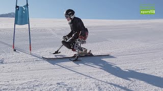 Monoski Hüftschwung 130 Sachen So funktioniert die sitzende Klasse im Para Ski alpin [upl. by Ttej917]