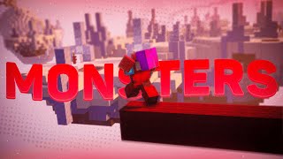 Monsters  600 🌟 Bedwars Montage [upl. by Ronen]