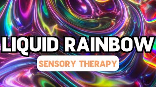 Rainbow Curls with Relaxing Music  Autism ADHD Sensory Therapy [upl. by Anauqes]