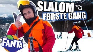 Står på Slalåm for FØRSTE GANG ⛷  Vlogg [upl. by Lleynod]