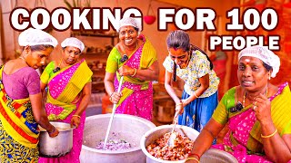 🔥🍱100பேருக்கு தடபுடல் விருந்து சமைக்கபோறோம்🔥Cooking For 100 People❤️🔥Non Veg Fire Cooking [upl. by Craig945]