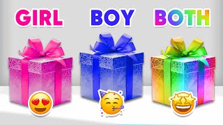 Choose Your Gift GIRL or BOY or BOTH Edition 💙❤️🌈 Quiz Shiba [upl. by Cass286]