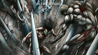 Eren Vs Reiner amp Galliard  Shingeki no kyojin 4 Temporada Episódio 17 MANGÁ [upl. by Ahsan]