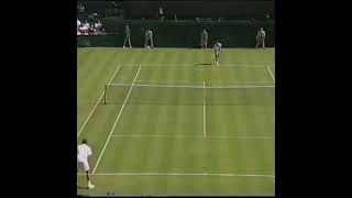 Atypic tennis moves  Karsten Braasch quotcrazy motionquot serve [upl. by Ymeraj514]