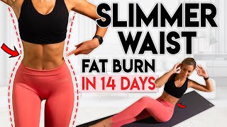 SLIMMER WAIST and LOSE LOWER BELLY FAT in 14 Days  10 min Workout [upl. by Aleen]