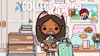 College Moving Day 📦 EP1  with voice 🔊  Toca Life World 🌎 [upl. by Annadiane613]