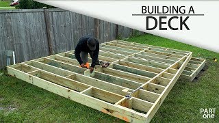 Building A Ground Level DECK  Part 1 [upl. by Warde]