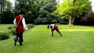 Promachos  baroque smallsword duel  small sword fight [upl. by Aleacim]