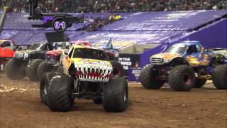 Monster Jam in Reliant Stadium  Houston TX 2014  Full Show  Episode 2 [upl. by Viquelia]