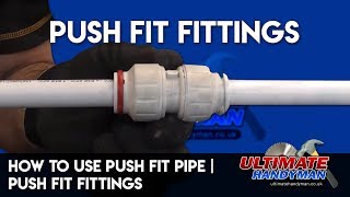 How to use push fit pipe  push fit fittings [upl. by Edd]