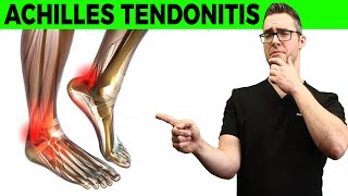 Achilles Tendonitis amp Back of Heel Pain BEST Home Treatments 2024 [upl. by Aicnetroh]