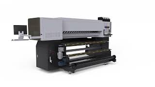 WitColor EcoSolvent Latest Multicolor Digital Printing Machine Ultra i3200 1904S KM Feeding [upl. by Samaj]