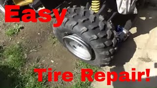 Seating a Difficult Tire Bead Easy ATV and Tractor Tire Repair [upl. by Adlanor]