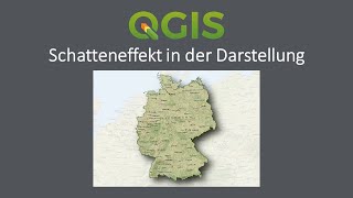 QGIS 328  Schatteneffekt in der Darstellung [upl. by Kimmi990]