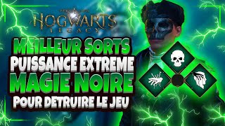 HOGWARTS LEGACY  La Magie Noire pour Détruire le jeu  Explications sorts Quêtes et Equipements [upl. by Yzzik]