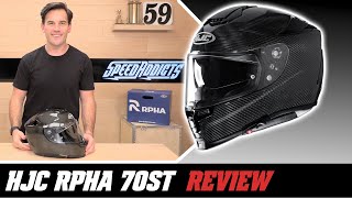 HJC RPHA 70ST Helmet Review at SpeedAddictscom [upl. by Lindo]