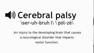 How to Pronounce Cerebral Palsy CP [upl. by Salina]