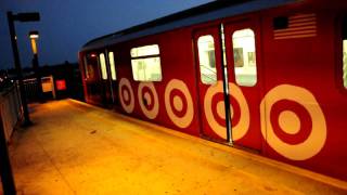 MTA NYC Subway Kawasaki R142A 7641 6 Target Train BKLYN Bridge bound arriving at Castle Hill Ave [upl. by Schreib]