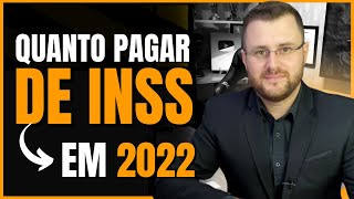 NOVO VALOR DE CONTRIBUIÇÃO DO INSS  2022 [upl. by Ekram632]