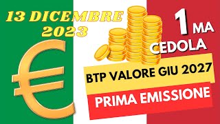 Cedola Semestrale BTP Valore 2027 Il Regalo Anticipato che Rivoluzionerà il Tuo Natale [upl. by Nolahs438]