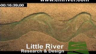 Meander initiation and braiding in a small river model [upl. by Ocisnarf]